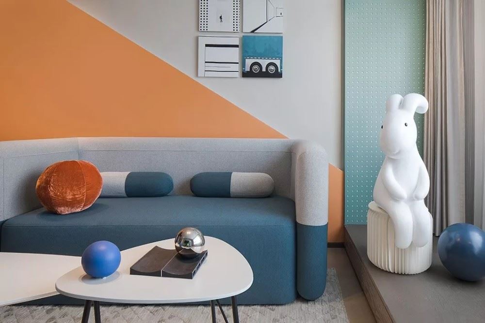 装修设计天鹅湾96平米三居-现代北欧风格室内家装案例效果图