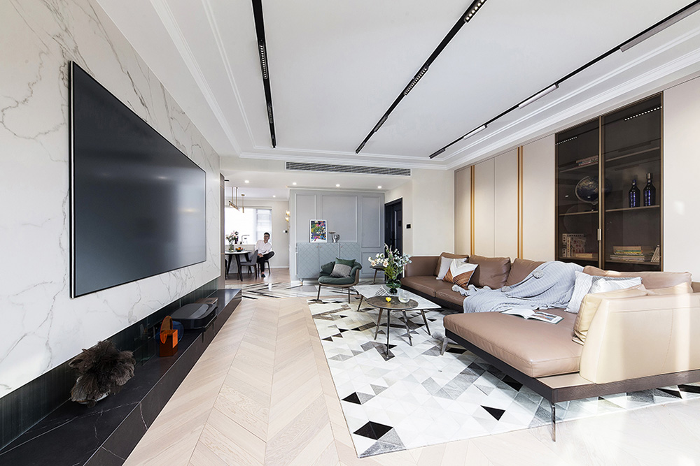 装修公司现代轻奢风格室内装修效果图-客厅 装修公司现代轻奢风格室内装修效果图-客厅